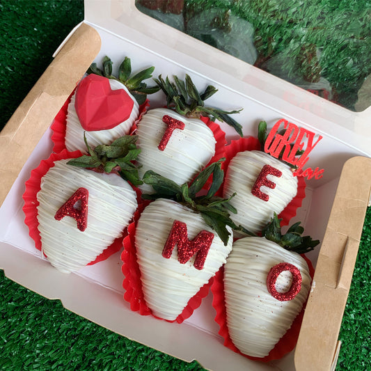 Fresitas cubiertas “Te amo”