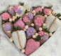 Corazón de fresas